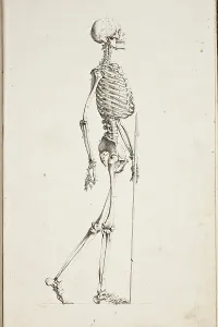 Human Skeleton Illustration Imprime: Illustration of a human skeleton