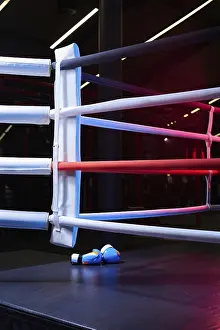 Boxing Ring Concept Imprime: Image of a boxing ring without anyone