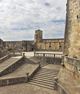 Historic Fortification Imprime: The imposing medieval castle - the monastery of the Templars