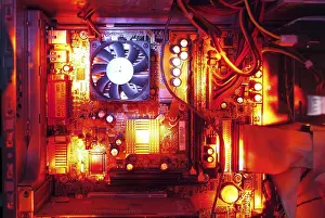 Electronic Components Imprime: Interiority of a computer