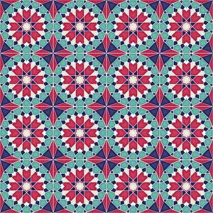 Empty Construction Site Photo Imprime: Islamic geometric seamless vector pattern