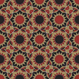 Arabic Architecture Design Imprime: Islamic geometric seamless vector pattern