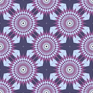 Traditional Islamic Art Imprime: Islamic geometric seamless vector pattern