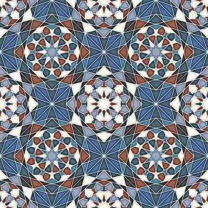 Arabic Architecture Design Imprime: Islamic geometric seamless vector pattern