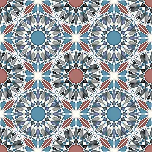 Arabic Architecture Design Imprime: Islamic geometric seamless vector pattern