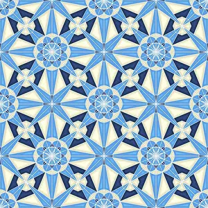 Seamless Vector Art Imprime: Islamic geometric seamless vector pattern
