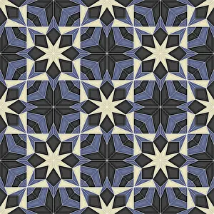 Arabic Architecture Design Imprime: Islamic geometric seamless vector pattern