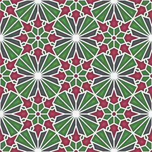 Traditional Islamic Art Imprime: Islamic geometric seamless vector pattern