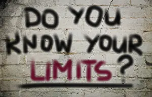 Symbolic Picture Advertising Imprime: Do You Know Your Limits Concept