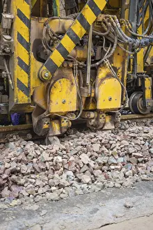 European Construction Work Imprime: Large construction machine in use