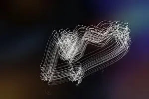 Time Exposure Images Imprime: Light traces, patterns
