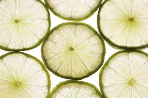 Green Background Still Life Imprime: Lime