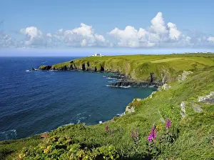 Atlantic Ocean Landscape Imprime: Lizard Lighthouse, Lizard Point