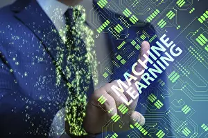 Computer Software Development Imprime: Machine learning concept as modern technology