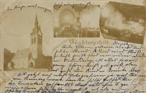 Old Postcards For Sale Imprime: Magdeburgerforth, view around 1910