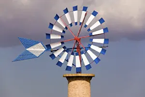 Balearic Islands Landmark Imprime: Majorca, windmill