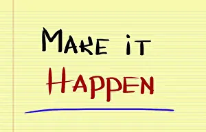 Concept Image Imprime: Make It Happen Concept