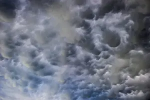 Dramatic Cloud Atmosphere Imprime: Mammatus clouds, dramatic cloud atmosphere