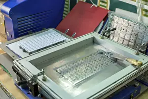 Computer Hardware Technology Imprime: Manufacturing facility. LED panel before application of thermal paste