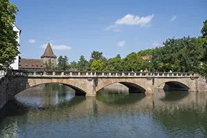 Bavaria Bridge Imprime: Maxbrucke with reflection