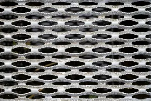 Full Format Background Image Imprime: Metal grid with pattern, full format