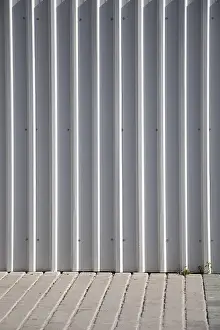 Deserted Metal Background Imprime: Metal surface as a background texture pattern