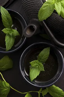Deserted Meal Photography Imprime: Mint tea
