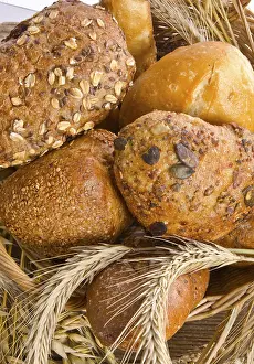 French Baguette Style Imprime: Mixed bread rolls