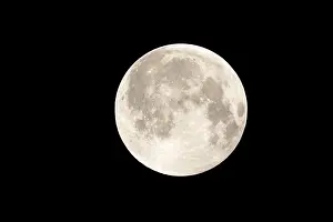 No People At Night Imprime: Full moon