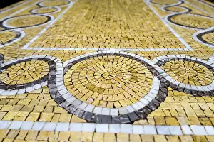 Mosaic Tile Background Imprime: Mosaic tile background of texture