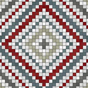 Abstract Mosaic Pattern Imprime: Mosaic tiles background, seamless vector pattern