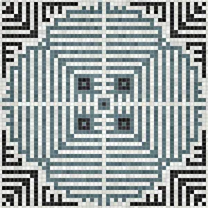 Marble Floor Pattern Imprime: Mosaic tiles background, seamless vector pattern