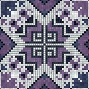 Marble Floor Pattern Imprime: Mosaic tiles background, seamless vector pattern