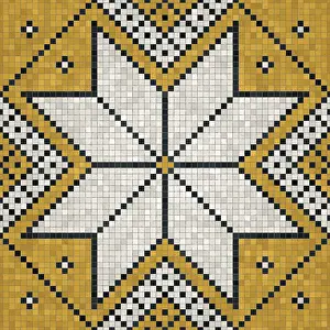 Mosaic Tile Background Imprime: Mosaic tiles background, seamless vector pattern