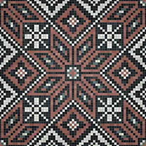 Marble Floor Pattern Imprime: Mosaic tiles background, seamless vector pattern