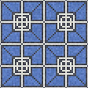 Marble Floor Pattern Imprime: Mosaic tiles background, seamless vector pattern
