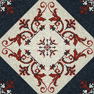 Seamless Vector Pattern Imprime: Mosaic tiles background, seamless vector pattern