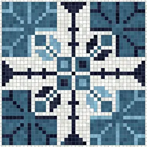 Seamless Vector Pattern Imprime: Mosaic tiles background, seamless vector pattern