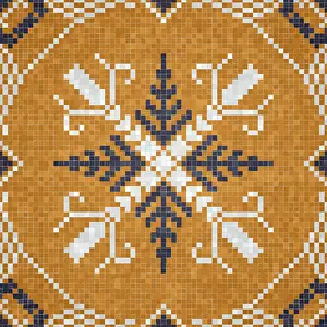 Seamless Vector Pattern Imprime: Mosaic tiles background, seamless vector pattern