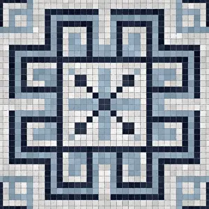 Abstract Mosaic Pattern Imprime: Mosaic tiles background, seamless vector pattern