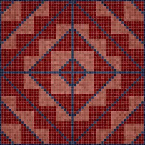 Abstract Mosaic Artwork Imprime: Mosaic tiles background, seamless vector pattern