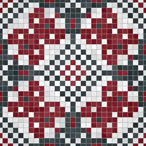 Seamless Vector Pattern Imprime: Mosaic tiles background, seamless vector pattern