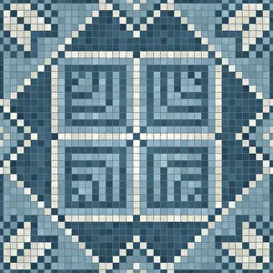 Abstract Mosaic Pattern Imprime: Mosaic tiles background, seamless vector pattern