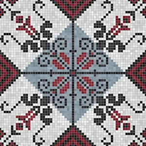Seamless Vector Pattern Imprime: Mosaic tiles background, seamless vector pattern