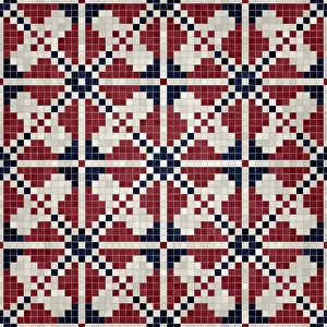 Seamless Vector Pattern Imprime: Mosaic tiles background, seamless vector pattern