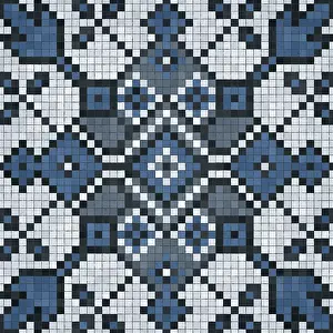 Mosaic Tile Pattern Imprime: Mosaic tiles background, seamless vector pattern