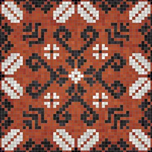 Seamless Vector Pattern Imprime: Mosaic tiles background, seamless vector pattern