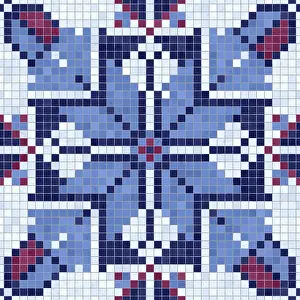 Arte Abstracto Imprime: Mosaico de baldosas de fondo, patrón vector sin solución.