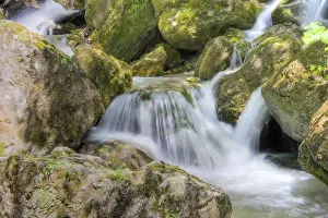 Long Exposure Waterfalls Imprime: Mountain stream