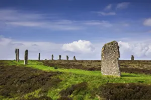 Neolithic Era Archaeological Site Imprime: Neolithic stone circle, partial view